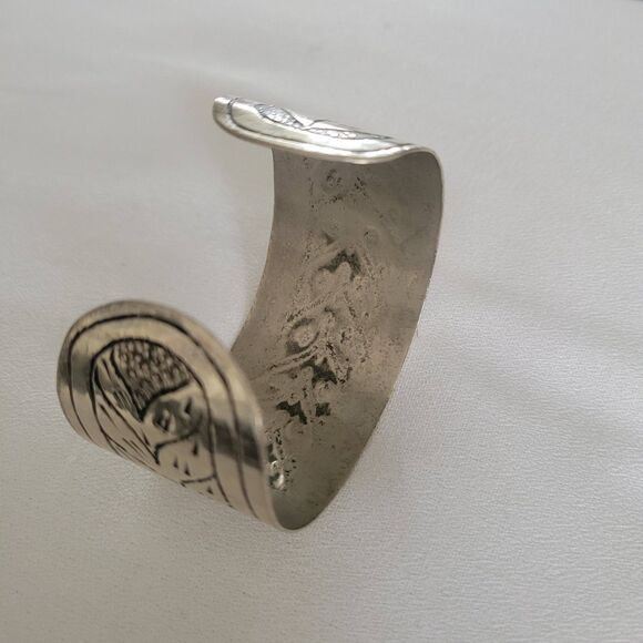 Navajo Silver Cuff Bracelet - Picture 4 of 5